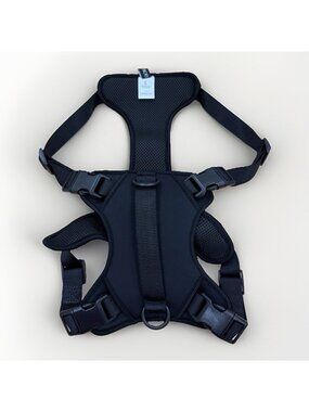 Quince Black Neoprene Double Panel Dog Harness for Large Dog
